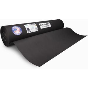 Black Kraft Paper Roll 36" x 8400" (700 feet) - Quality USA-Made Large Paper Roll 45lb Thickness for Packing, Moving, Shipping & Crafts/Art - 100% Recyclable Natural Wrapping Material by IDL Packaging