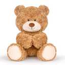 9.8 inch Teddy Bear Stuffed Animal, Cute Plush Teddy Bear, Soft Stuffed Plush Bear Toy Gift for Kids, Girlfriend, Birthday, Beige