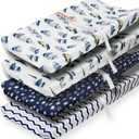 4 Pack Changing Pad Cover for Baby Boys Neutral Unisex Fitted Breathable Baby Changing Pad Sheets for Toddler Changing Table (Mountain)