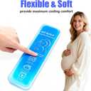 Postpartum perineal ice Pack, Hot and Cold Ice Pack for Women After Pregnancy, Postpartum Ice Pack for Recovery, Affordable & Reusable，2 Ice Packs and 2 Washable Sleeves. (Pink Flower) (Blue 1)