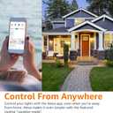 Amazon Basics Smart A19 LED Light Bulb, Dimmable Soft White (2700K), 9W (60W Equivalent), 800LM, Energy Efficient, Works with Alexa Only, 2.4 GHz Wi-Fi, No Hub Required, 4-Pack