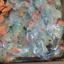 Fall Flowers Artificial for Decoration Fake Petunias Plants for Outdoor, 2PCS Autumn Silk Faux Flower UV Resistant No Fade Planter Floral for Garden Balcony Yard Porch Realistic Indoor Decor (Orange)