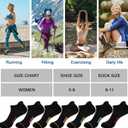 Heatuff 7 Pairs Womens Ankle Socks Athletic Cushioned Anti-Blister Running Low Cut Socks with Tab