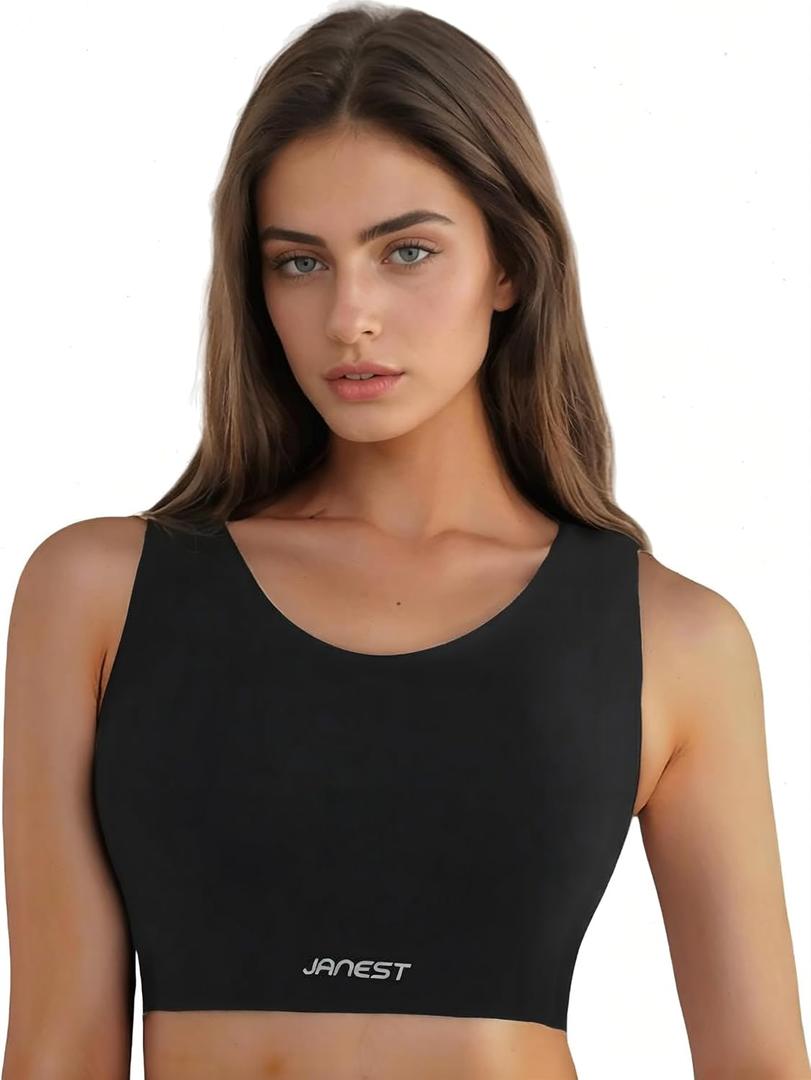 Chest Binder,Light Compression Binder Bras for Women Large Breasts,Soft Breathable,Light Exercise and Daily Wear (M)