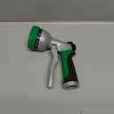 RESTMO Garden Hose Nozzle, Heavy Duty Metal Water Hose Nozzle with 7 Adjustable Spray Patterns, High Pressure Hand Sprayer with Flow Control for Watering Plants & Lawns, Washing Cars & Pets (Green)