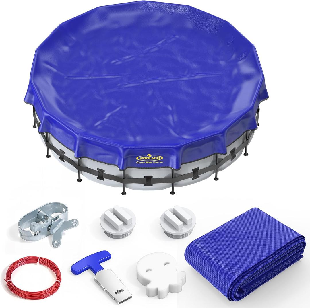 Pool Cover for Above Ground Pools, 18 ft Round