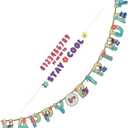 Multicolor Disney Stitch Jumbo Letter Banner Kit - 126" (1 Set) - Ideal for Birthday & Themed Parties