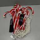 Joiedomi 12 Pcs Christmas Candy Cane Pathway Markers Lights, 12 Stakes Lights with Warm White, Waterproof Outdoor Decorations for Holiday Xmas Indoor,Yard,Patio,Garden,Walkway