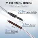 JUDYDOLL 3D Curling Eyelash Iron Mascara -Waterproof, Contains Fibers for Lengthening, Ultra Fine Tip to Apply without Clump, Smudge-Proof, Iron Wand Tubing Mascara (6Curling Design #01Black, 0.07oz)