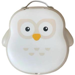 CoocooBaby Portable potty seat for toddler travel, Portable toilet for kids with Potty Liners, Travel Bag, Foldable Car Potty for Toddler (Owl)