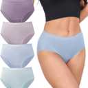 DAVID ARCHY Womens Underwear, Bamboo Rayon Women's Briefs Moisture Wicking Panties, Soft & Breathable Ladies Underwear Pack. Medium
