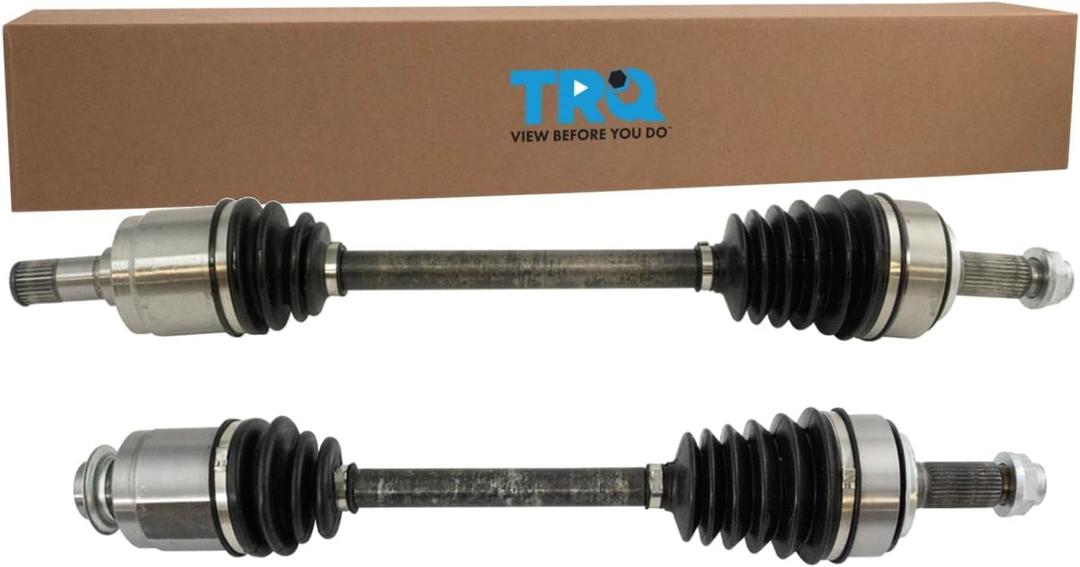 TRQ Front Driver and Passenger Side CV Axle Assembly Set Compatible with 2008-2012 Honda Accord V6 3.5L Automatic