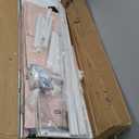 Sweetcrispy 9 Drawer Fabric Dresser Storage Tower with Wood Top and Steel Frame, Organizer Chest with Easy Pull Handles for Bedroom, Closet, Hallway,Pink