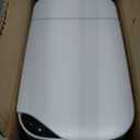 CTIME Touchless Automatic Bathroom Trash Can with Lid - 3 Gallon Slim Motion Sensor Garbage Can for Bedroom, Kitchen, Office - White (6" W x 11" L x 13" H)