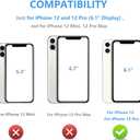 ONETOP for iPhone 12/12 Pro Wallet Case with Card Holder, 360 Rotation Ring Kickstand RFID Blocking PU Leather Double Magnetic Clasp Shockproof Cover for Women and Girls 6.1 Inch (Black)