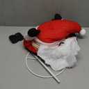 VCUTEKA Lighted Christmas Outdoor Decorations 2FT Santa Claus with LED Lights Pre Lit Pop up Collapsible Easily Metal Stand for Christmas Yard Garden Decorations, Event Decoration