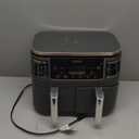 Ninja DZ201 Foodi 8 Quart 6-in-1 DualZone 2-Basket Air Fryer with 2 Independent Frying Baskets, Match Cook & Smart Finish to Roast, Broil, Dehydrate & More for Quick, Easy Meals, Grey