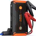 Powrun P-ONE Jump Starter, 2000A Portable Jump Box - Car Jump Starter Battery Pack for up to 8.0L Gas and 6.5L Diesel Engines, 12V Battery Jump Starter with Carry Case (Orange)