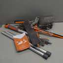 Eazer 89'' Squeegee Window Cleaner 2 in 1 Rotatable Window Cleaning Tool Kit with Extension Pole, Window Washing Equipment with Bendable Head for Indoor/Outdoor Window and Car Glass