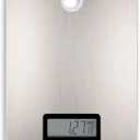 Stainless Steel Kitchen Scale, Digital Food Scale, 5kg Capacity, High Precision 1g Accuracy, LED Display, Non-Slip Base