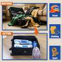 Travel Essentials Compression Bags, 12 Clothes Bags and 4 Shoe Bags for Cruise Luggage Accessories (16-Travel)