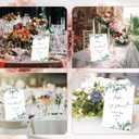 Love is Sweet Sign, Greenery Wedding Ceremony Sign, Pack of 1 Wooden Tabletop Sign with Stand, Wedding Supplies, Engagement and Reception Wedding Decorations - LD25