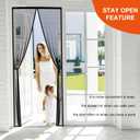 Fiberglass Magnetic Screen Door Fit Door Size 34 x 82 in- Heavy Duty Fiberglass Screen Door Mesh for Interior Door, Patio and Sliding Doors - Door Screen Magnetic Closure Let Fresh Air in
