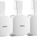 Outlet Wall Mount Holder for eero Pro 6e/Pro 6 Mesh Wi-Fi System, Built-in Cable Management - No Messy Wires, Space-Saving (3 Pack)