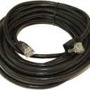 MyCableMart 25ft Cat6 Angled-UP Ethernet RJ45 Patch Cable, Non-BOOTED, Black