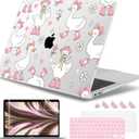 May Chen Compatible with MacBook Air 13 inch Case 2022 2021, 2020-2018 Release Model: M1 A2337 A2179 A1932, Plastic Hard Shell Case Cover for Mabook Air 13 inch with Retina Dispaly, Cute Goose Spring