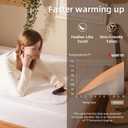 Electric Heated Mattress Pad Mini Twin Size, 31" x 55", Bed Warmer, 9 Heat Settings, 1-12 Hours Auto Off, Deep Pocket, Fast Heating, Machine Washable, Soft and Cozy