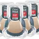 DOVE MEN + CARE Shower Tool For Stronger, Healthy-Feeling Skin Active Clean Scrubs and Exfoliates for a Deeper Clean With Body Wash, 4 Pack