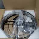 VOLISUN Caged Ceiling Fan with Light and Remote, 23.6 inch Fandelier Ceiling Fan with Light Flush Mount, Farmhouse Bladeless Ceiling Fans with Lights for Kitchen, Bedroom