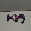 PHOEPET No Pull Dog Harnesses for Small Dogs Reflective Adjustable Front Clip Vest with Handle 2 Metal Rings 3 Buckles [Easy to Put on & Take Off](Small, Purple)