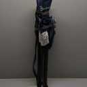 PORTAL Extra Large Quick Folding Tripod Stool with Backrest Fishing Camping Chair with Carry Strap (Blue)