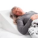 DMI Bed Wedge Pillow and Triangle Wedge with Elevated Incline for Neck Pain, Headaches, Shoulders, Back Pain, Foot Support, Knee Pain or Restless Leg Syndrome, 24x24x12 inches, White (Pack of 1)