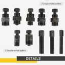 Motorcycle Flywheel Puller Set | 10PCS Universal ATV Motorcycle Repair Tool for Motorcycle Bikes, Honda, Suzuki, Bosch, Kawasaki, Ducati, Yamaha Flywheel