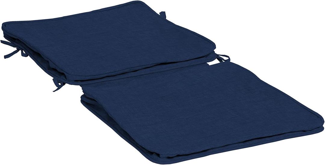 Arden Selections ProFoam Essentials Outdoor Dining Chair Cushion Cover 20 x 20, Sapphire Blue Leala