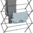 Drying Rack for Laundry, Foldable Clothes Drying Rack, Small Collapsible Dry Rack for Clothes, Use for Indoor & Outdoor Drying Clothes, 40"x29"x14.5" (Grey) (Gray)