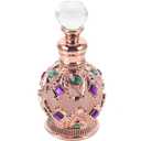 Empty Perfume Bottles Vintage Perfume Bottle, Empty Perfume Bottle Refillable Glass Bottle Vintage Empty Crystal Perfume Bottle Rose Gold Perfume Flask