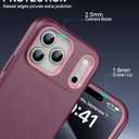 Magnetic Case for iPhone 17 Pro Max with blet Clip Holster,[2X Screen Protector] [Military-Grade Protection], Heavy Duty Case for iPhone 17 Pro Max 6.9 Inchs,Red-Pink