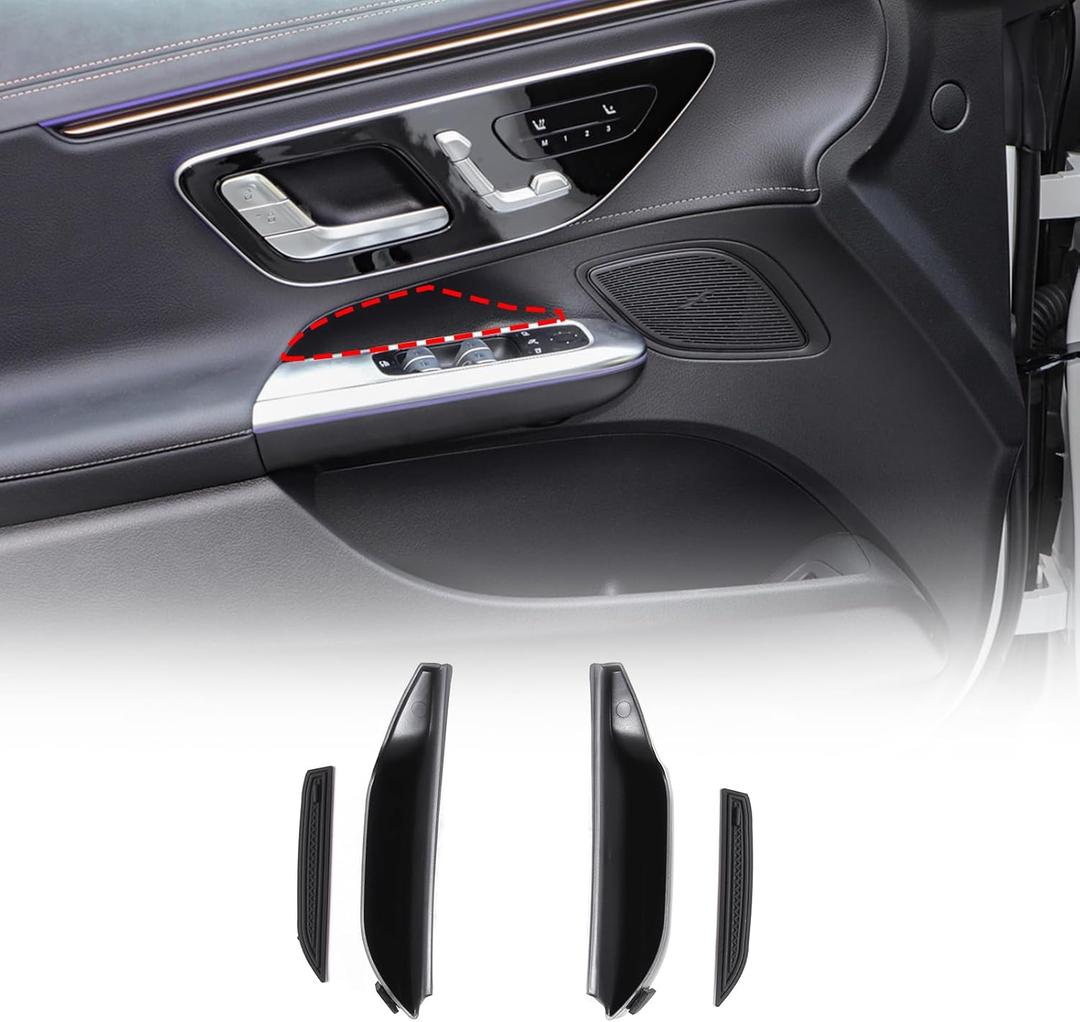 TINKI Car Door Storage Box Organizer Tray for Mercedes Benz EQE 350 350+ 500 2023 2024 Door Armrest Phone Container Door Handle Pocket Insert Tray (Car Front Door Storage Box)