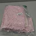 Smiry Luxury Chenille Toilet Rugs U-Shaped 20x20, Soft Absorbent Non-Slip Contour Bathroom Rugs for Toilet, Machine Washable Contoured Bath Mats, Pink