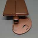 Trifold Makeup Mirror Vanity Mirror with Lights,1X 2X 3X Magnification,Touch Control,Adjustable Rotation,Dual Power Supply,Portable Travel Cosmetic Mirror,Birthday Gifts for Women,Teengirls (Rose Gold)