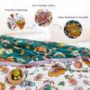 MSGKV Boho Throw Blanket 50"x60" Floral Blanket for Couch Sofa 100% Cotton Summer Breathable Lightweight Farmhouse Blankets All Seasons Home Decor Muslin