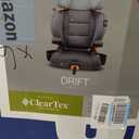 Chicco KidFit ClearTex Plus 2-in-1 Belt-Positioning Booster Car Seat, Backless and High Back Booster Seat, for Children Aged 4 Years and up and 40-100 lbs., Drift/Grey, Manufacture Date: Nov/2025