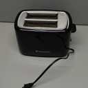 Toastmaster 2-Slice Toaster - Black with Stainless Steel - Kitchen Essential for Sandwich Bread & Breakfast Toast - Toaster with Wide Slots, High Rise Toast Lift & Cool-Touch Exterior