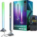 Govee Gaming Light Bars Pro, Upgraded 16-Inch Smart Triple-Sided RGBIC Illumination Wi-Fi LED Gaming Lights, Music Sync & 60+ Scene Modes, Works with Alexa & Google Home, Game Room Decor