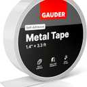 GAUDER Metal Tape Self Adhesive | Ferrous Tape for Magnets | Metallic Steel Strip (3.3 ft)