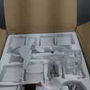 Black Sputnik Chandelier,Crystal Chandeliers with 8-Lights,Modern Semi Flush Mount Ceiling Light Fixture with Adjustable Height,Pendant Light Fixture for dining room,kitchen island,bedroom,living room